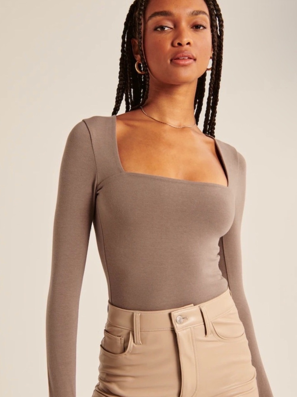 Abercrombie & Fitch Taupe Body Suit S